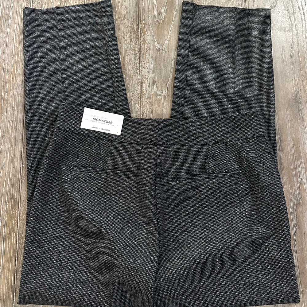 Ann Taylor Charcoal Straight Leg Pants - Picture 7 of 12